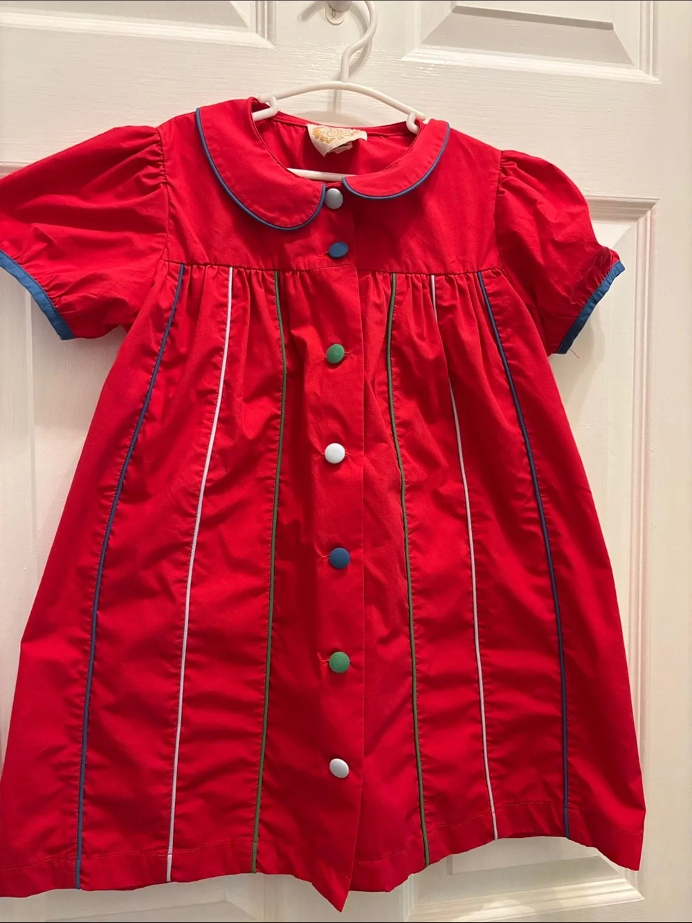 The Beaufort Bonnet Company Pink Dress with Multi-Color Buttons